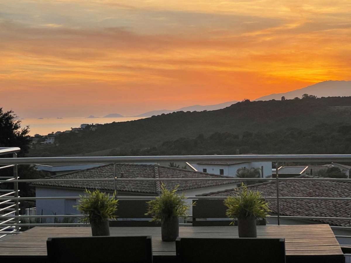 Appartement Coucher de soleil à Porticcio  Extérieur photo